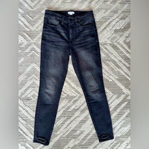 Good American Black Skinny Jeans with Stretch Fit